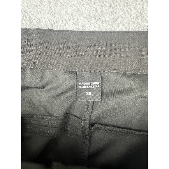 Quiksilver Pants Mens 38x31 Black Onyx Slim Fit Stretch Polyester Casual New - Picture 3 of 11
